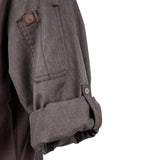 Chef Works Hartford Lightweight L/S Zipper Coat Graphite Size XL