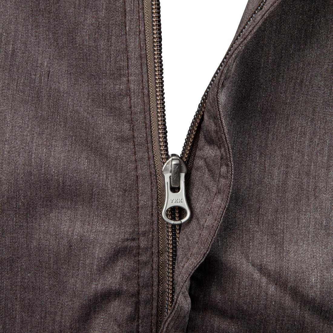 Chef Works Hartford Lightweight L/S Zipper Coat Graphite Size S