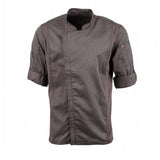 Chef Works Hartford Lightweight L/S Zipper Coat Graphite Size XS