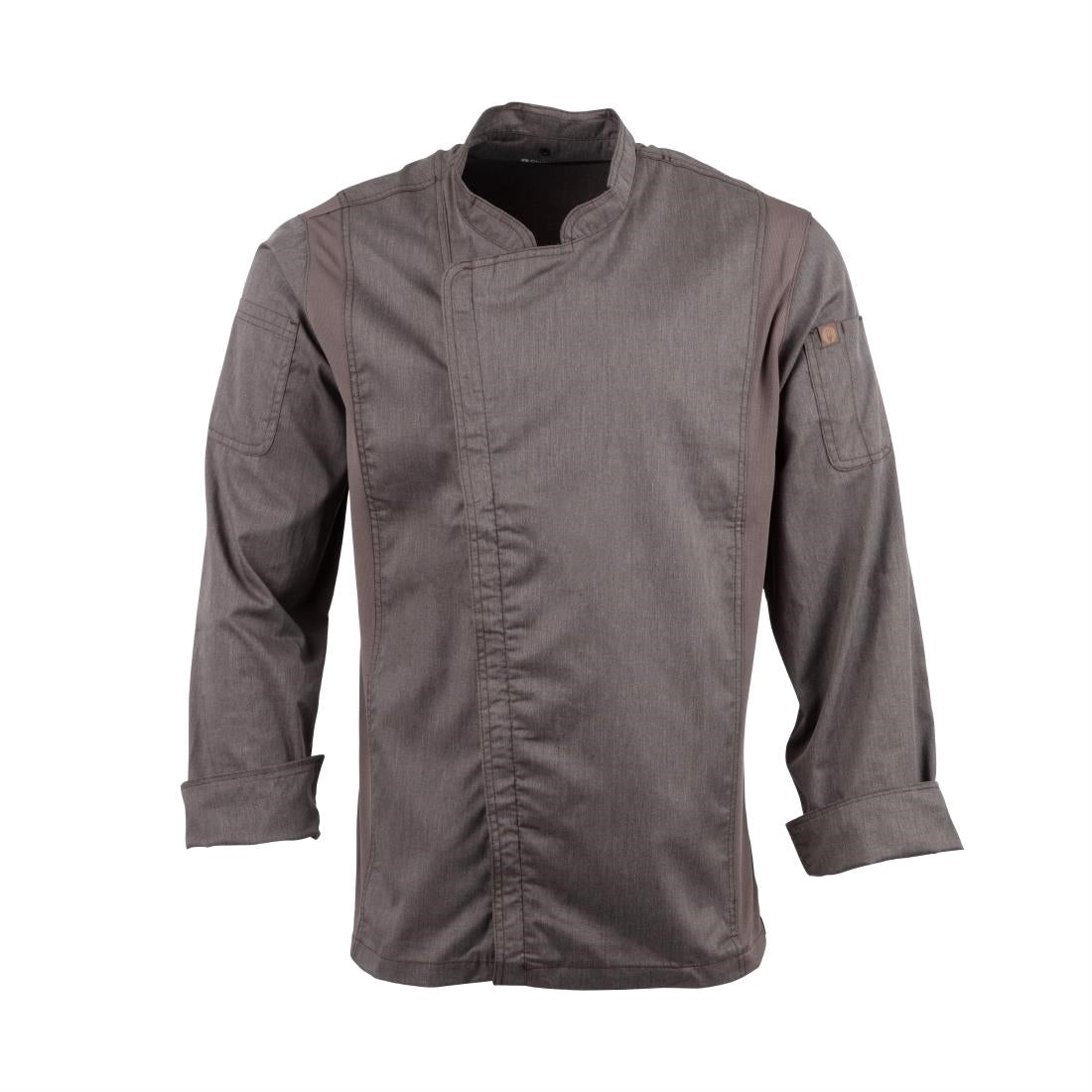 Chef Works Hartford Lightweight L/S Zipper Coat Graphite Size S