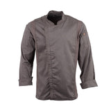 Chef Works Hartford Lightweight L/S Zipper Coat Graphite Size XS