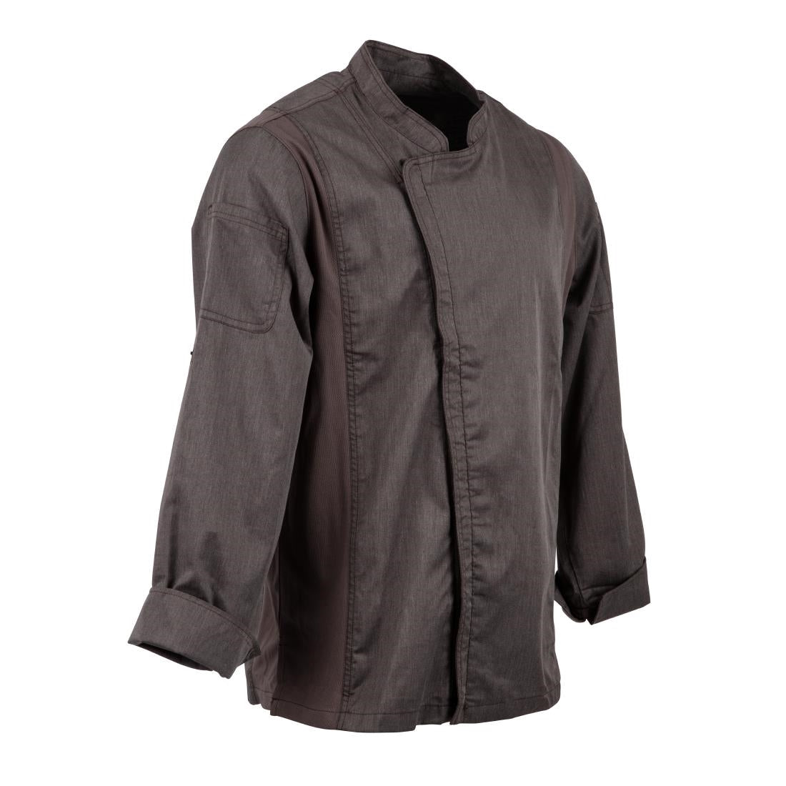 Chef Works Hartford Lightweight L/S Zipper Coat Graphite Size S