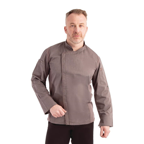 Unisex Chef Works Hartford Unisex Chef Jacket Graphite 4XL