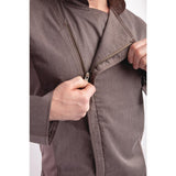 Chef Works Hartford Lightweight L/S Zipper Coat Graphite Size XS