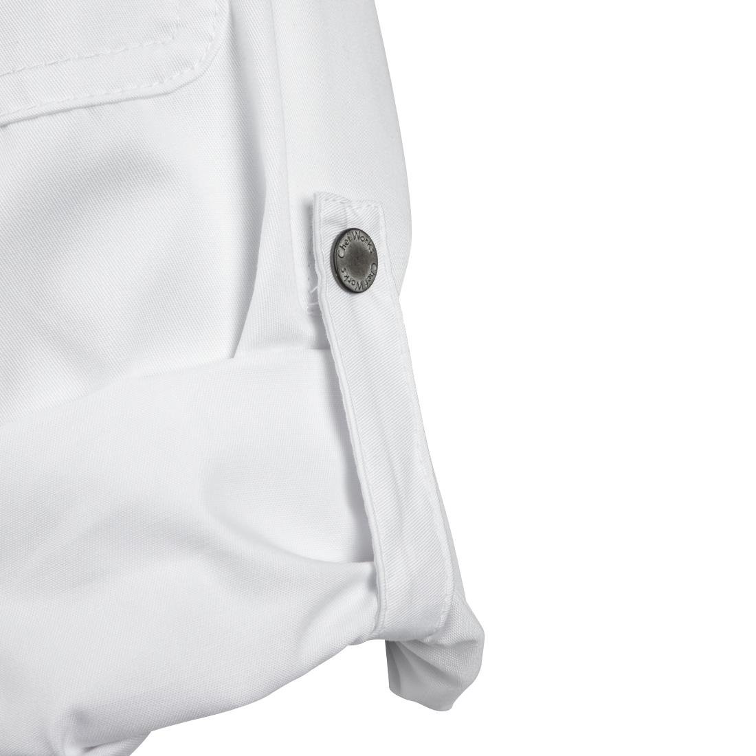Chef Works Unisex Hartford Lightweight Chef Jacket White S