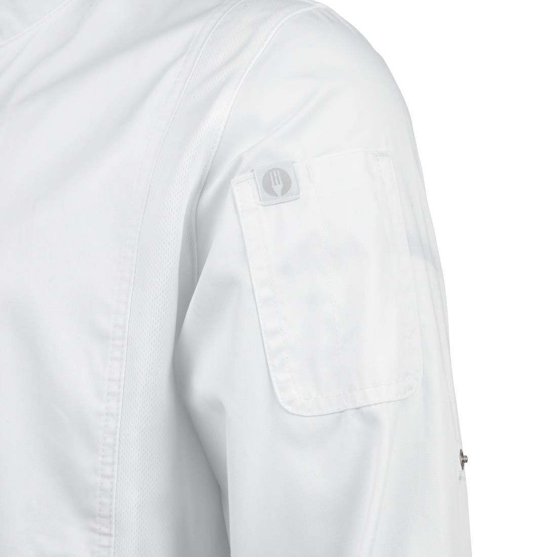 Chef Works Unisex Hartford Lightweight Chef Jacket White XS