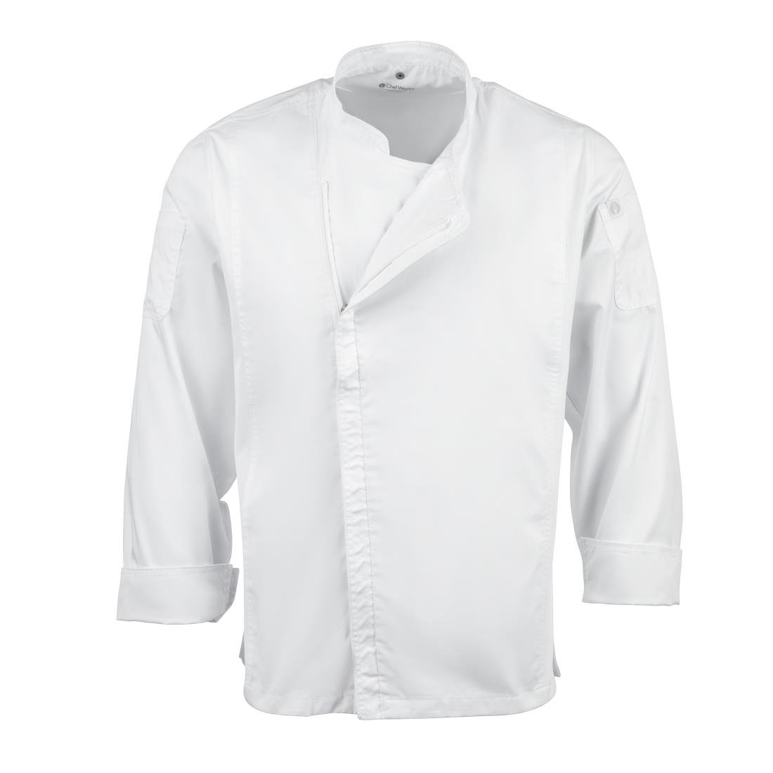 Chef Works Unisex Hartford Lightweight Chef Jacket White M