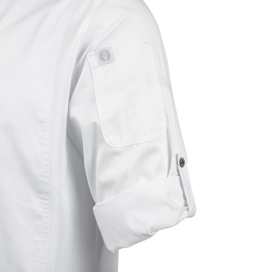Chef Works Unisex Hartford Lightweight Chef Jacket White M