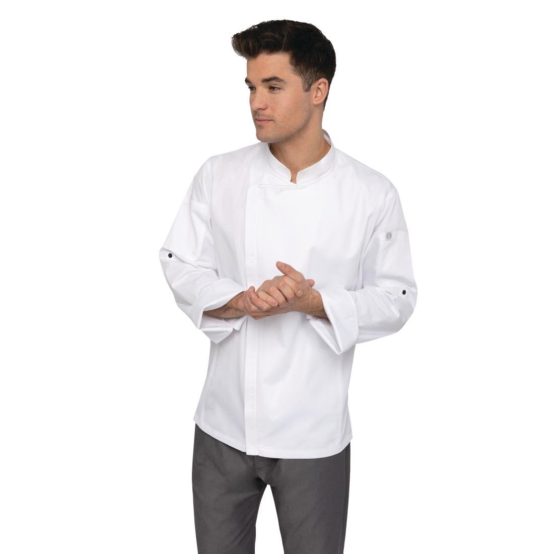 Chef Works Unisex Hartford Lightweight Chef Jacket White XS