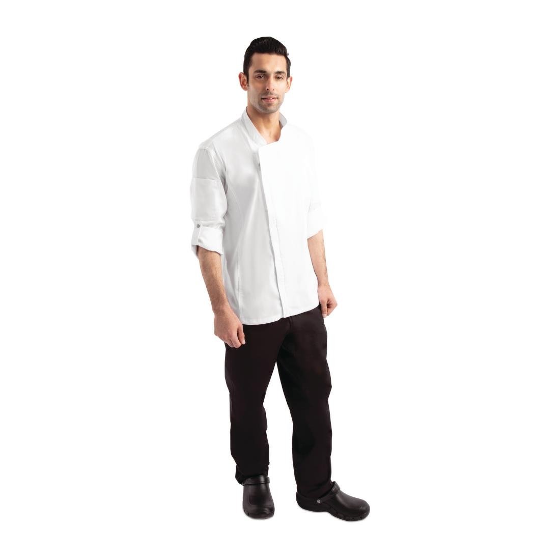 Chef Works Unisex Hartford Lightweight Chef Jacket White XS