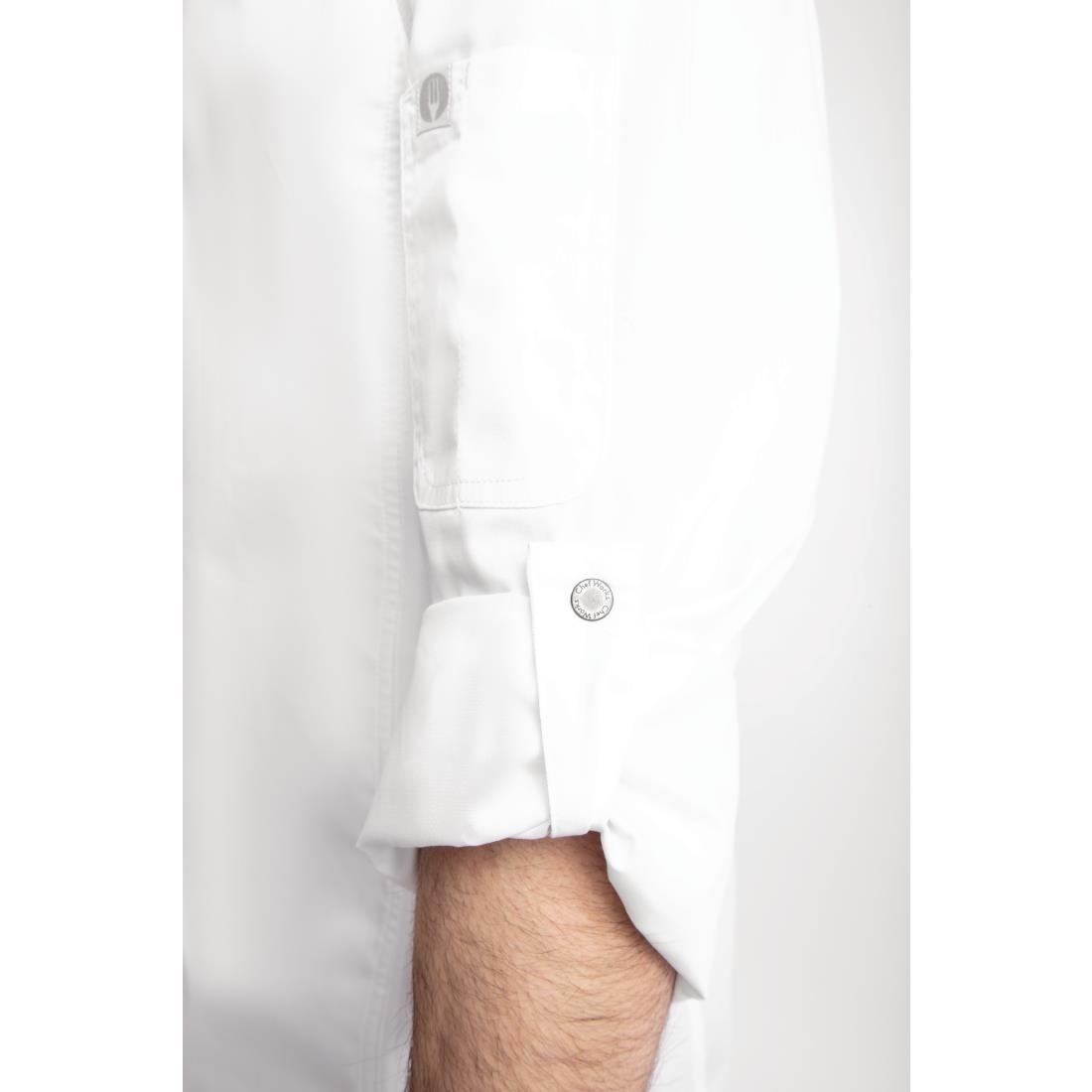 Chef Works Unisex Hartford Lightweight Chef Jacket White M
