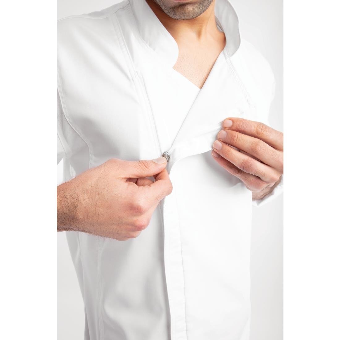 Chef Works Unisex Hartford Lightweight Chef Jacket White S