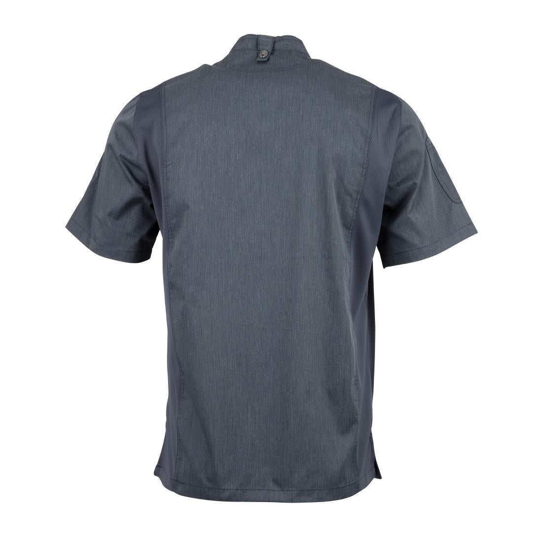 Chef Works Unisex Springfield Lightweight Short Sleeve Zipper Coat Ink Blue Size XS