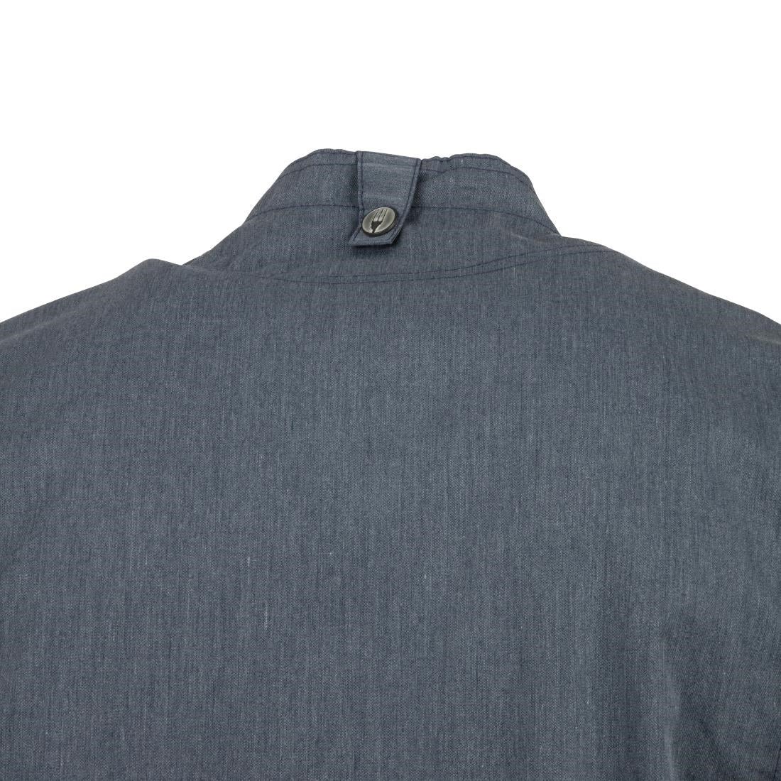 Chef Works Unisex Springfield Lightweight Short Sleeve Zipper Coat Ink Blue Size XS