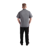 Chef Works Unisex Springfield Lightweight Short Sleeve Zipper Coat Ink Blue Size M