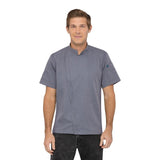 Chef Works Unisex Springfield Lightweight Short Sleeve Zipper Coat Ink Blue Size M