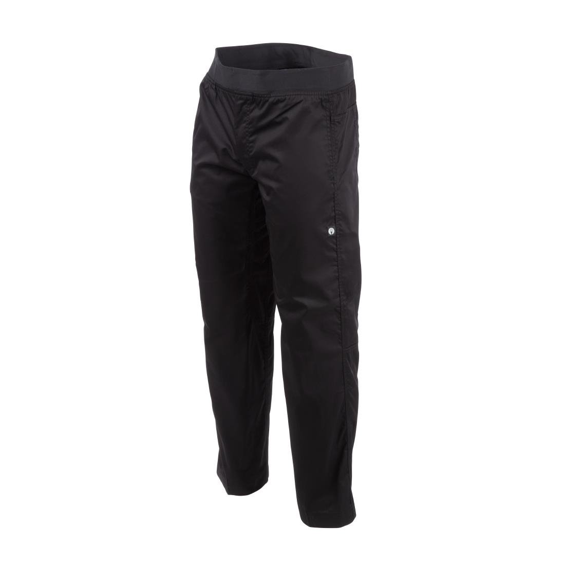 Chef Works Men's Lightweight Slim Trouser Black Size 3XL