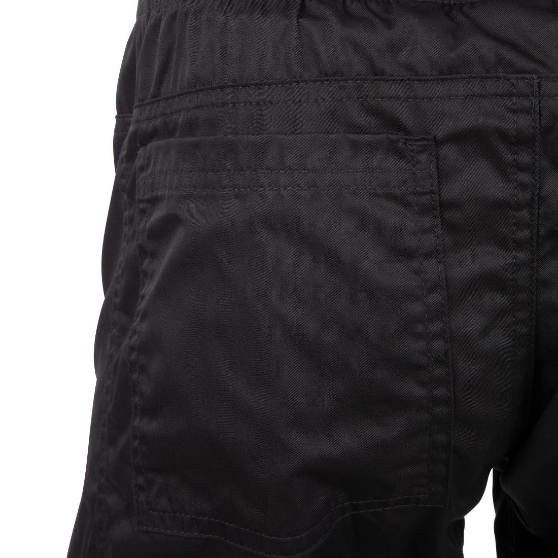 Chef Works Men's Lightweight Slim Trouser Black Size XS