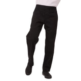 Chef Works Men's Lightweight Slim Trouser Black Size XS
