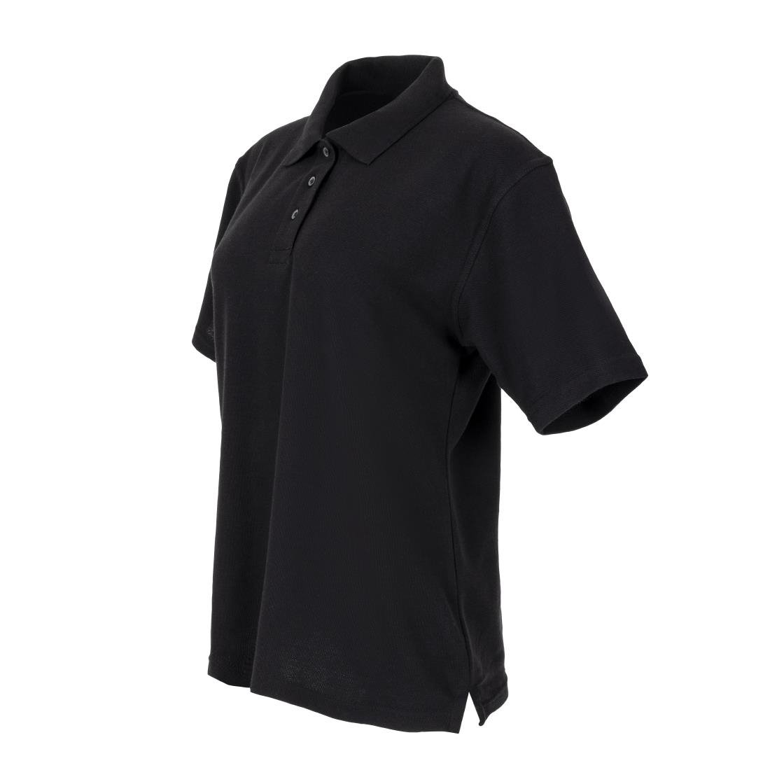 Ladies Polo Shirt Black M