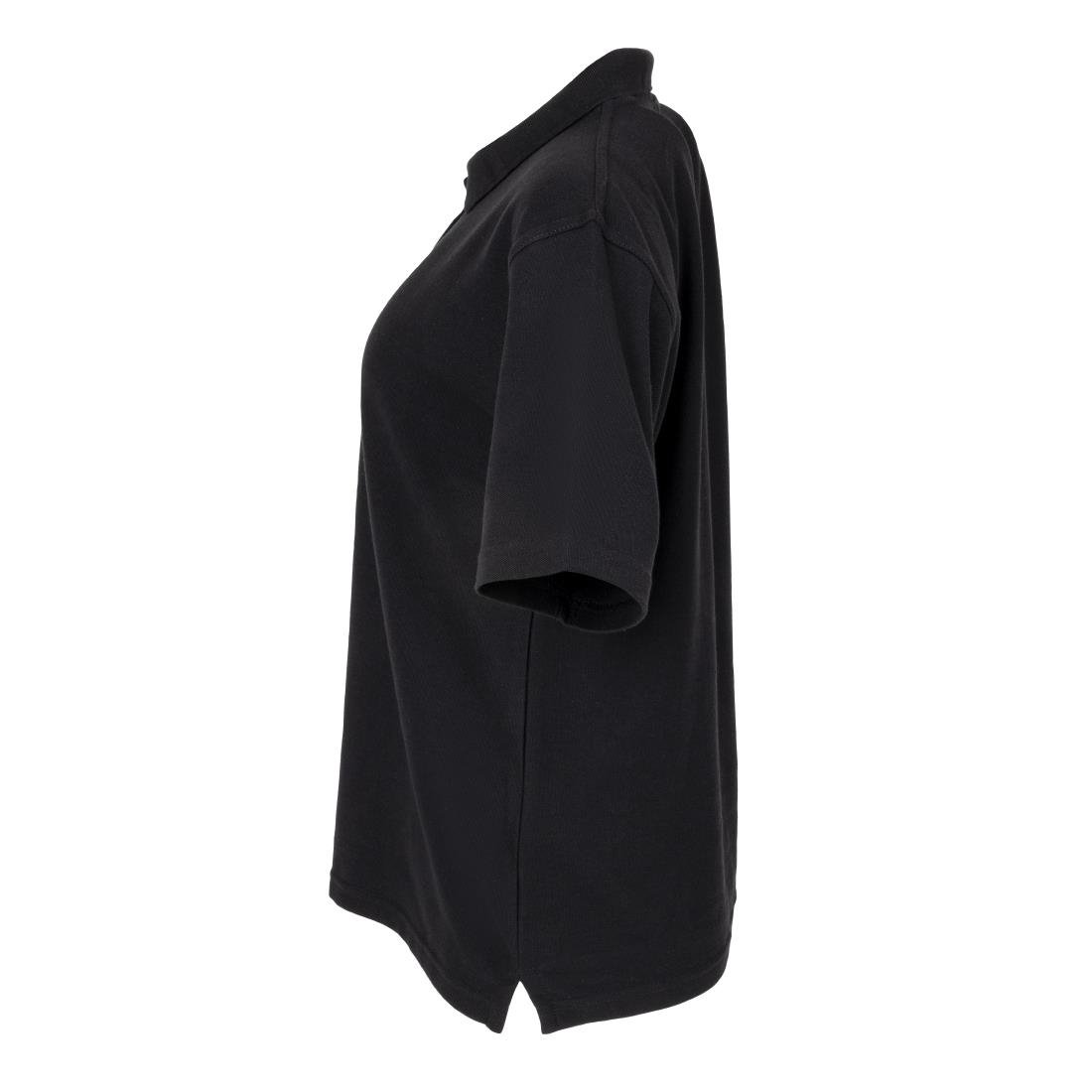 Ladies Polo Shirt Black M