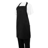 Nisbets Essentials Bib Aprons Black (2 Pack)