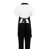 Nisbets Essentials Bib Aprons Black (2 Pack)