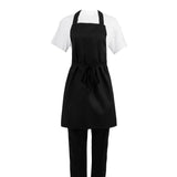 Nisbets Essentials Bib Aprons Black (2 Pack)
