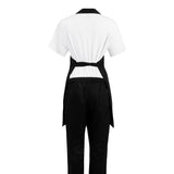Nisbets Essentials Bib Aprons Black (2 Pack)
