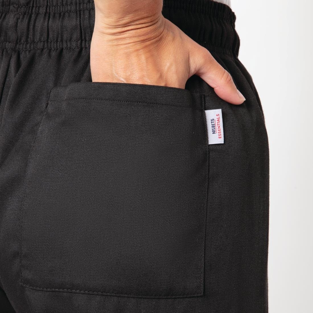 Nisbets Essentials Chef Trousers Black 2XL