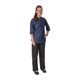 Southside NY Queens Smaller Fit Womens Denim Lightweight Chefs Shirt Size M