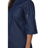Southside NY Queens Womens Denim Lightweight Chefs Shirt S