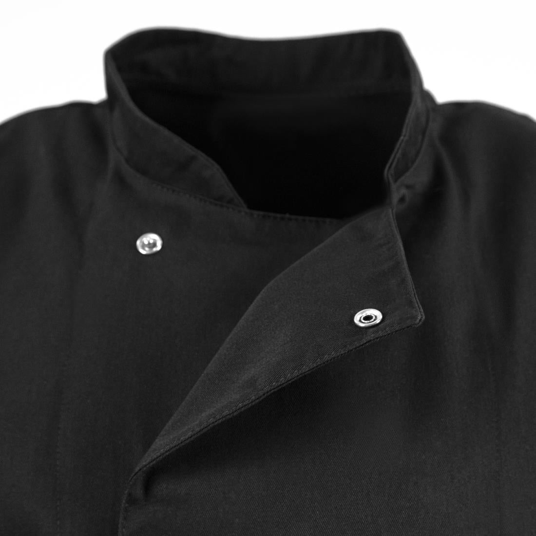Whites Unisex Atlanta Chef Jacket Black Teflon Size M
