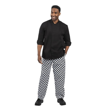 Whites Unisex Atlanta Chef Jacket Black Teflon Size M