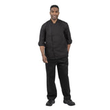 Whites Unisex Atlanta Chef Jacket Black Teflon Size M