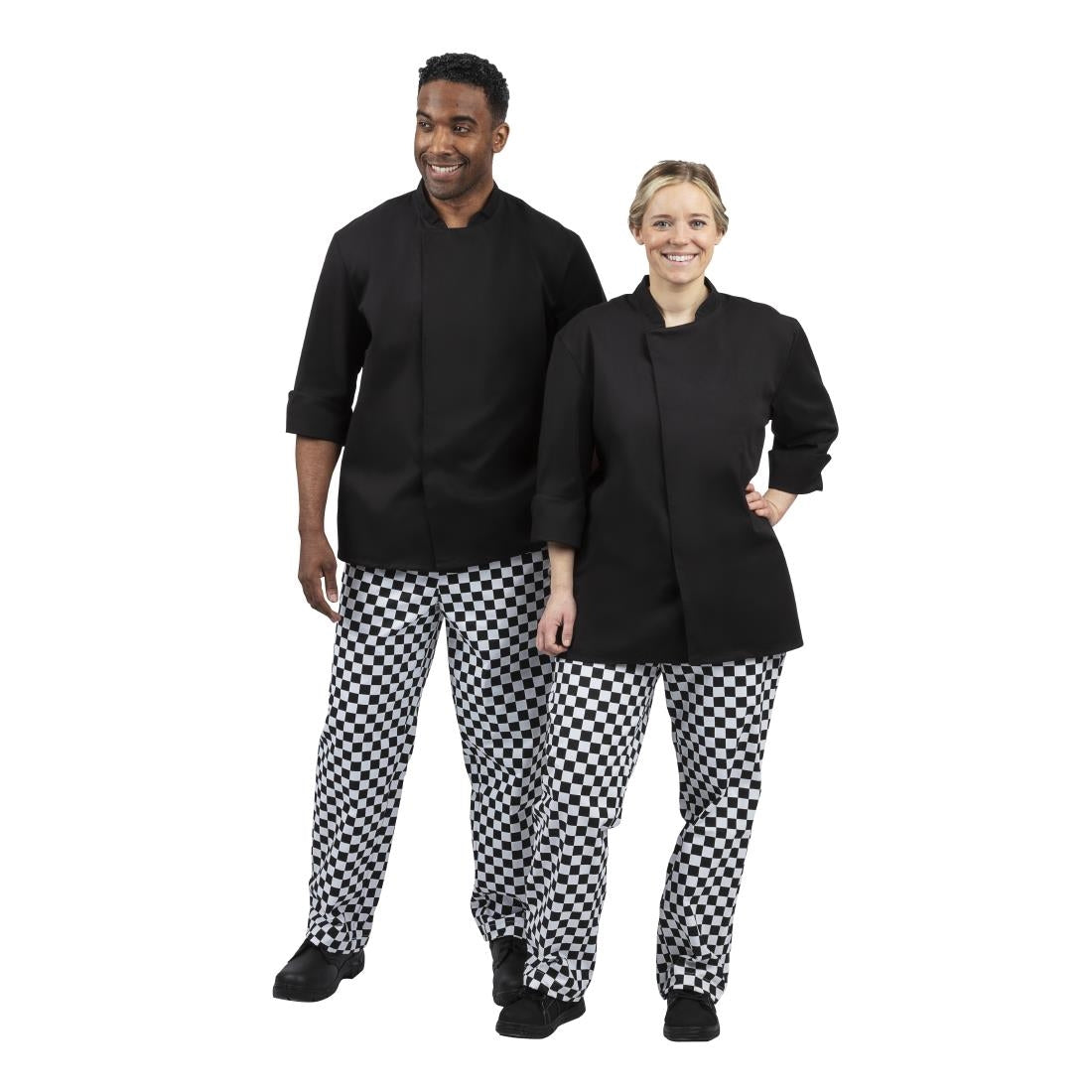 Whites Unisex Atlanta Chef Jacket Black Teflon Size M