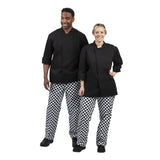 Whites Unisex Atlanta Chef Jacket Black Teflon Size M
