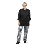 Whites Unisex Atlanta Chef Jacket Black Teflon Size M