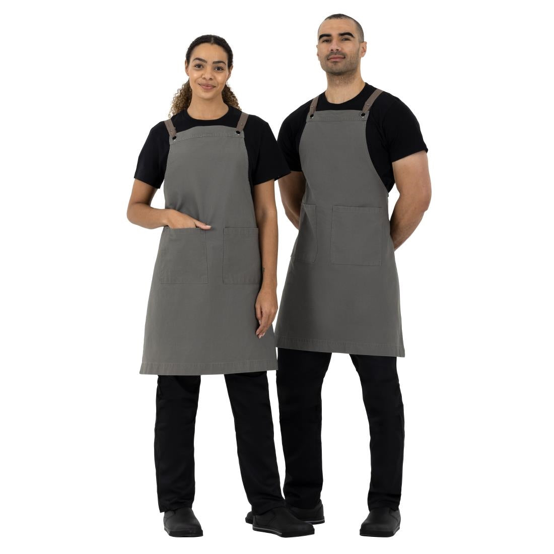 Southside Cotton Canvas Bib Apron Khaki