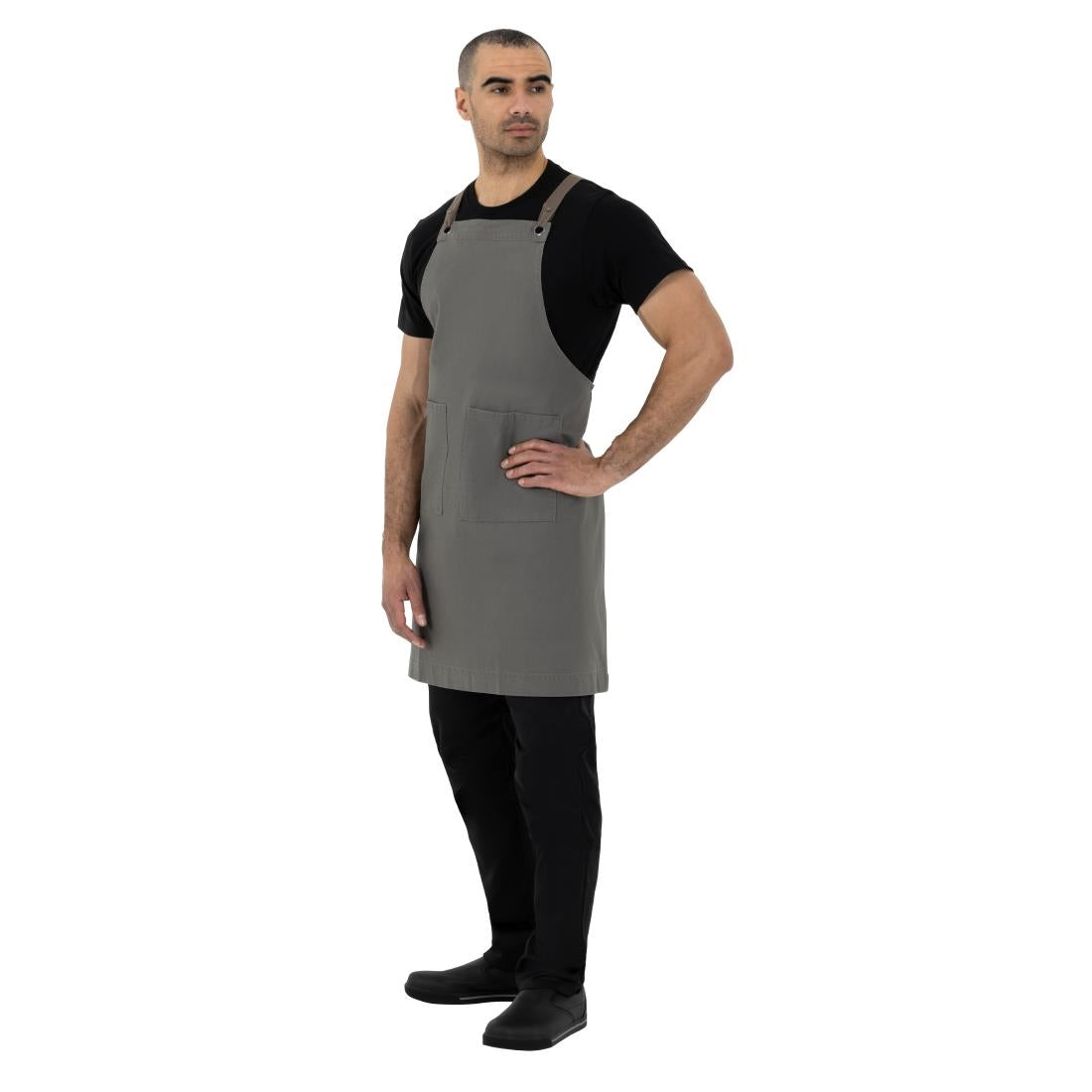 Southside Cotton Canvas Bib Apron Khaki
