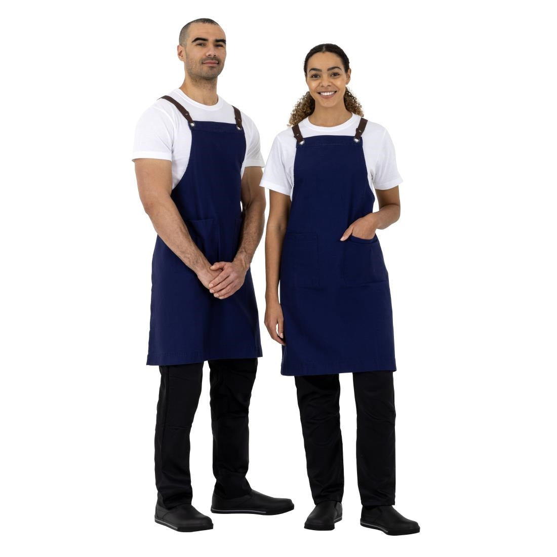 Southside Cotton Canvas Bib Apron Navy