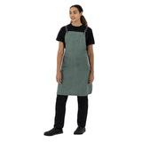 Southside Linen Blend Bib Apron Forest Green