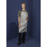 Southside Linen Blend Bib Apron Grey