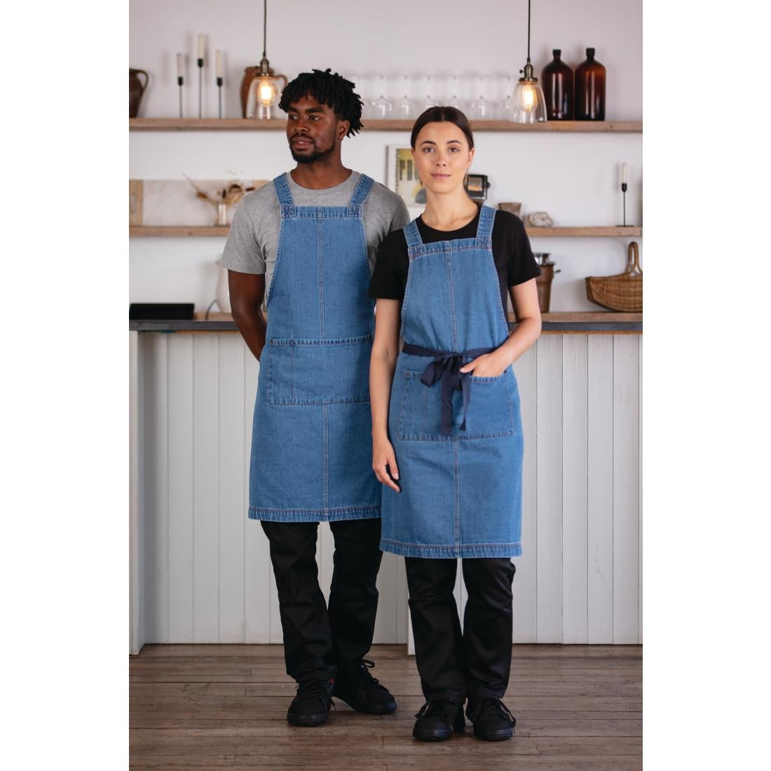 Southside Denim Bib Apron Light Blue – Chefstuff UK