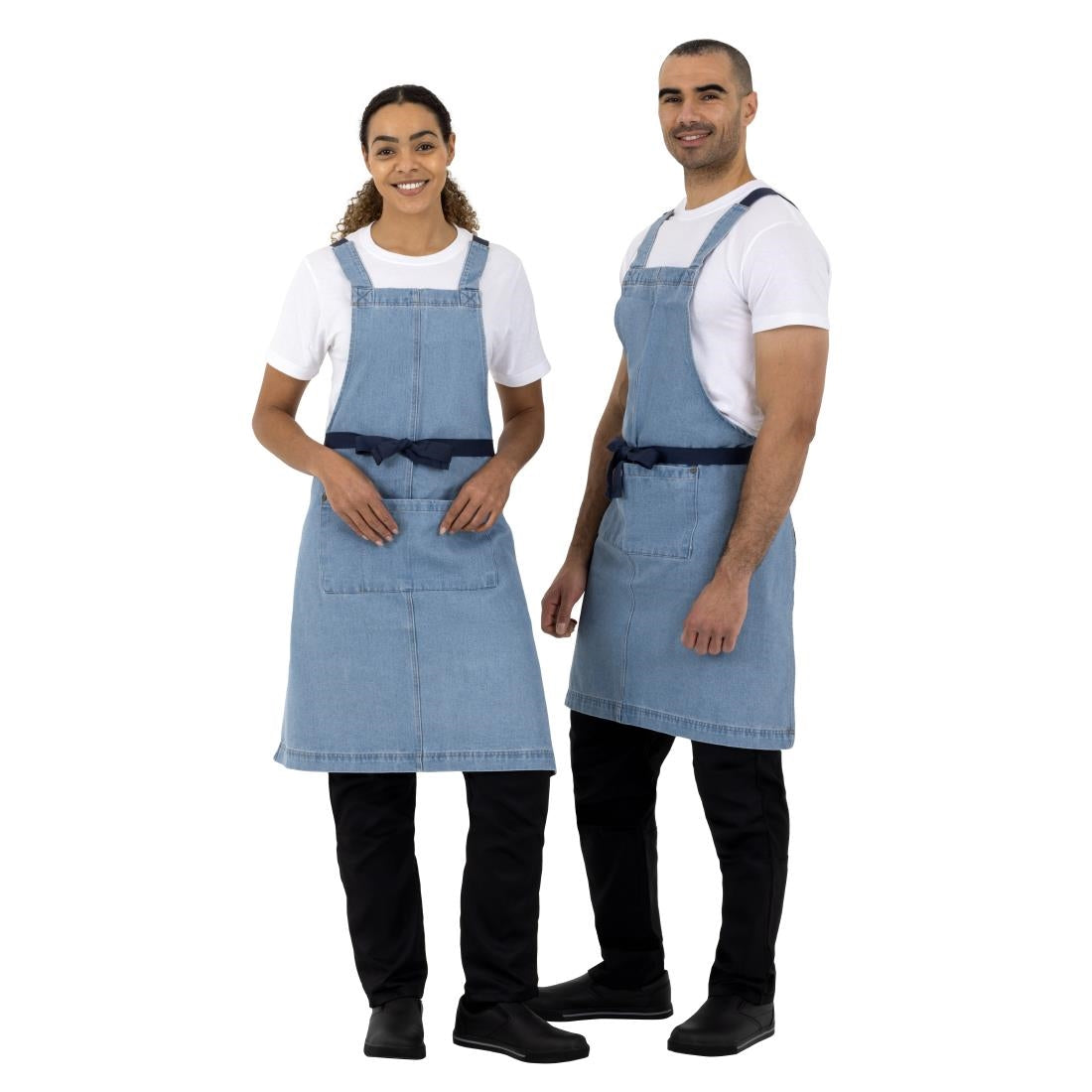 Southside Denim Bib Apron Light Blue