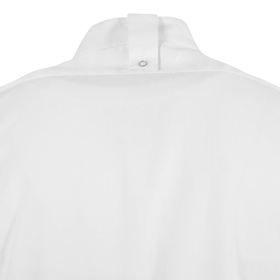 Southside Band Collar Chefs Jacket White Size M
