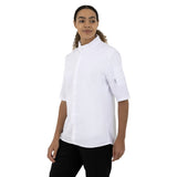 Southside Band Collar Chefs Jacket White Size M