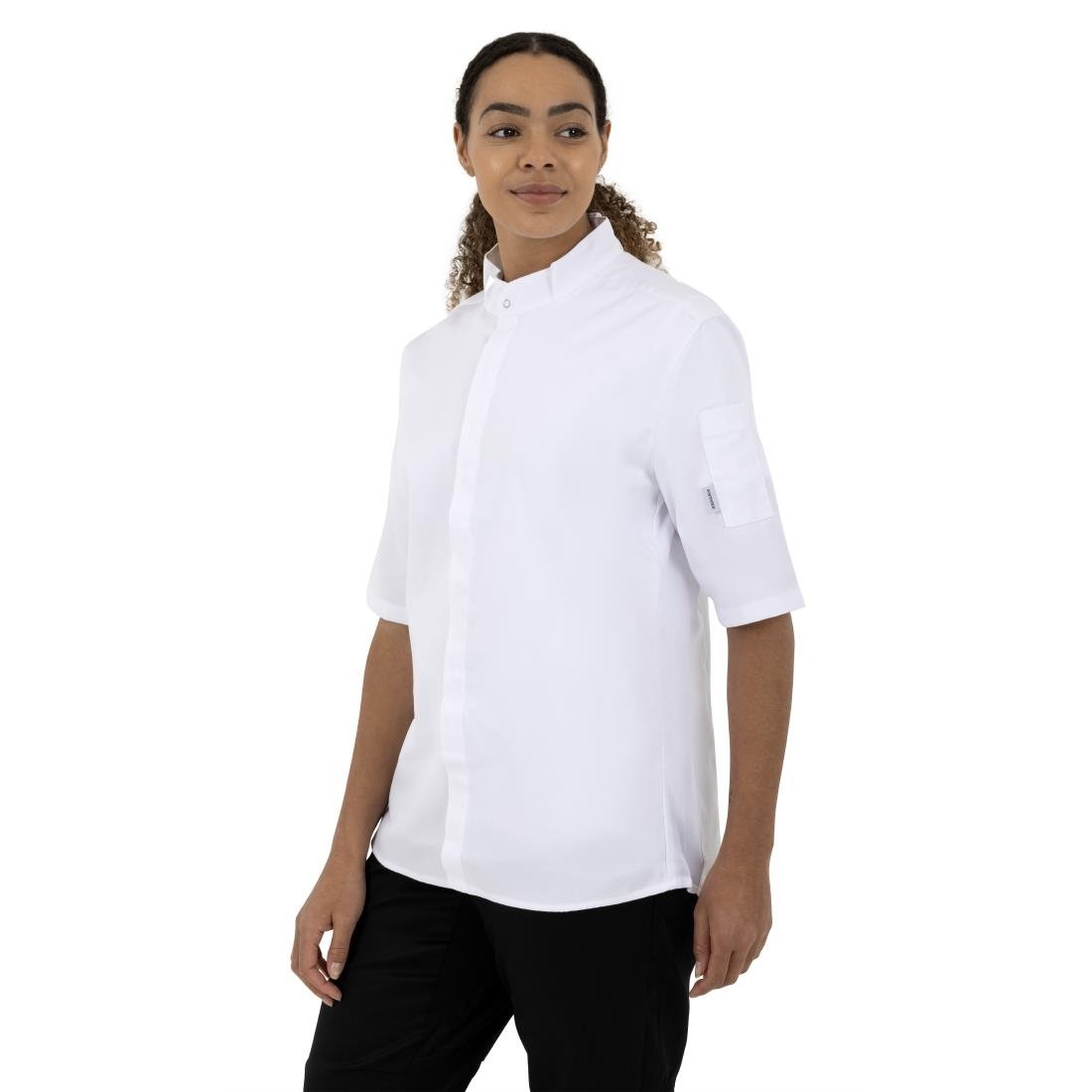 Southside Band Collar Chef Jacket White XL