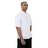 Southside Band Collar Chefs Jacket White Size M