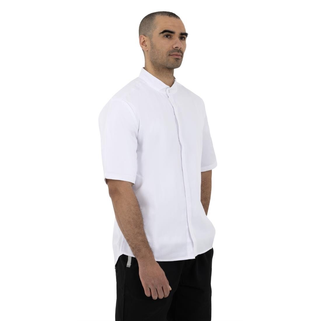 Southside Band Collar Chef Jacket White XL